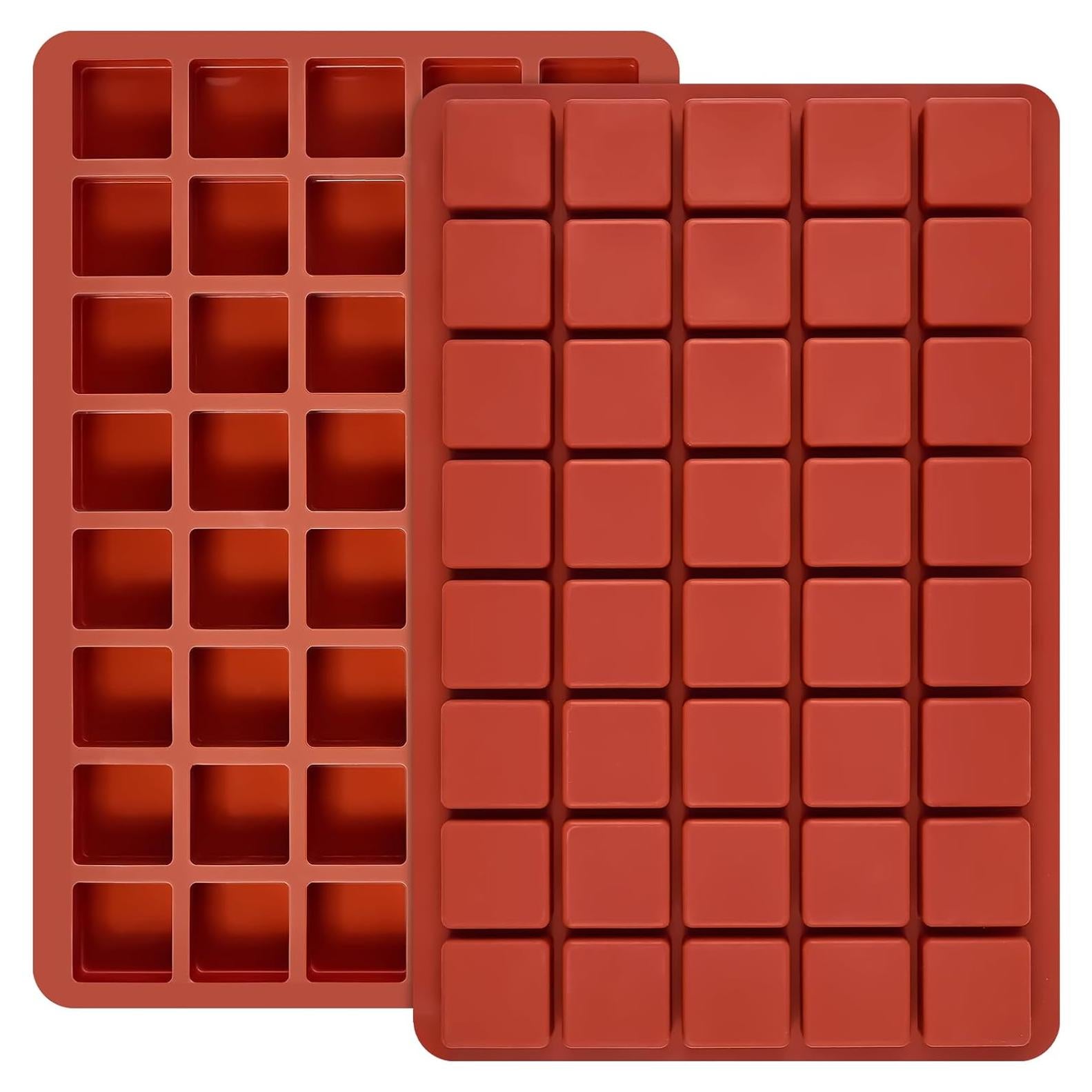 Moldes de Silicona Puyeipt para Chocolate 40 Cavidades 2 Piezas