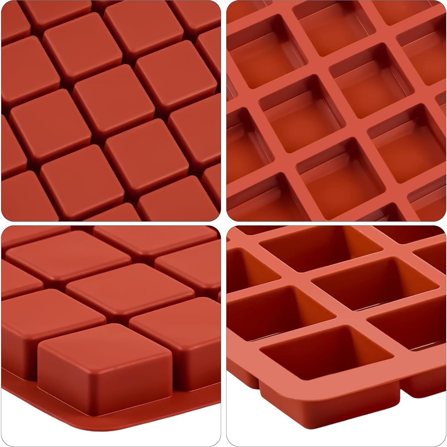 Moldes de Silicona Puyeipt para Chocolate 40 Cavidades 2 Piezas
