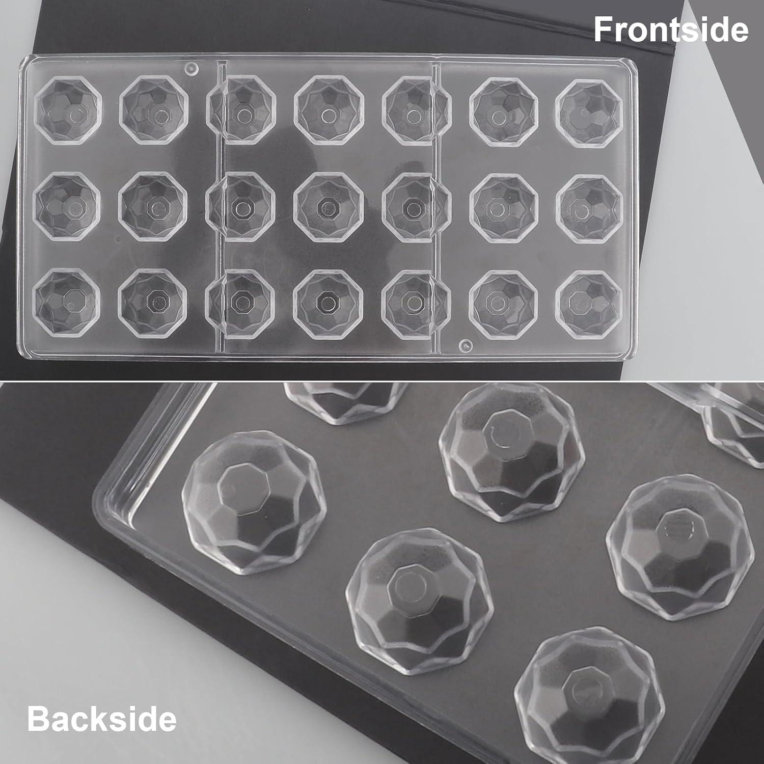 Molde de Chocolate Policarbonato Miruchertter 21 Cavidades Diamante