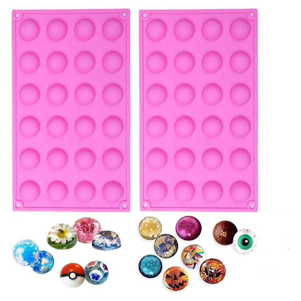 Molde de Silicona Redondo 24 Agujeros BAKER DEPOT 29.8x17.4cm