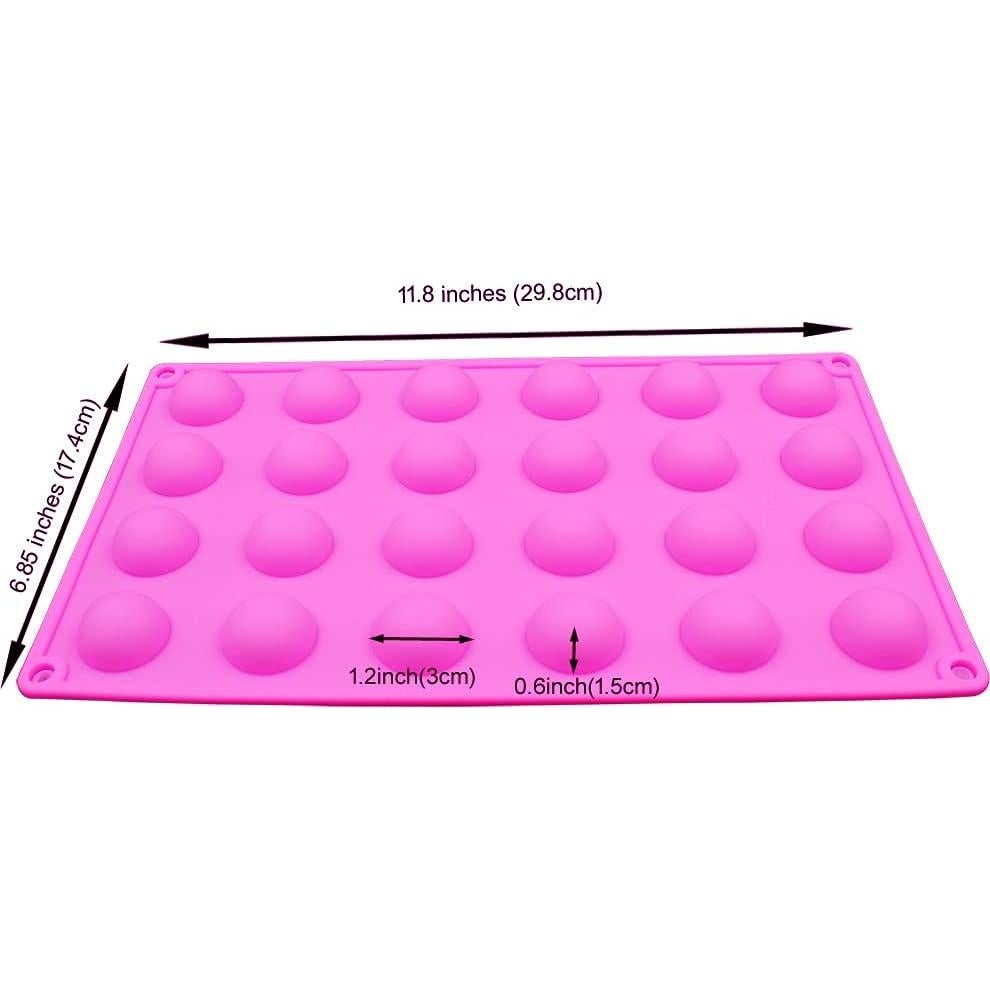 Molde de Silicona Redondo 24 Agujeros BAKER DEPOT 29.8x17.4cm