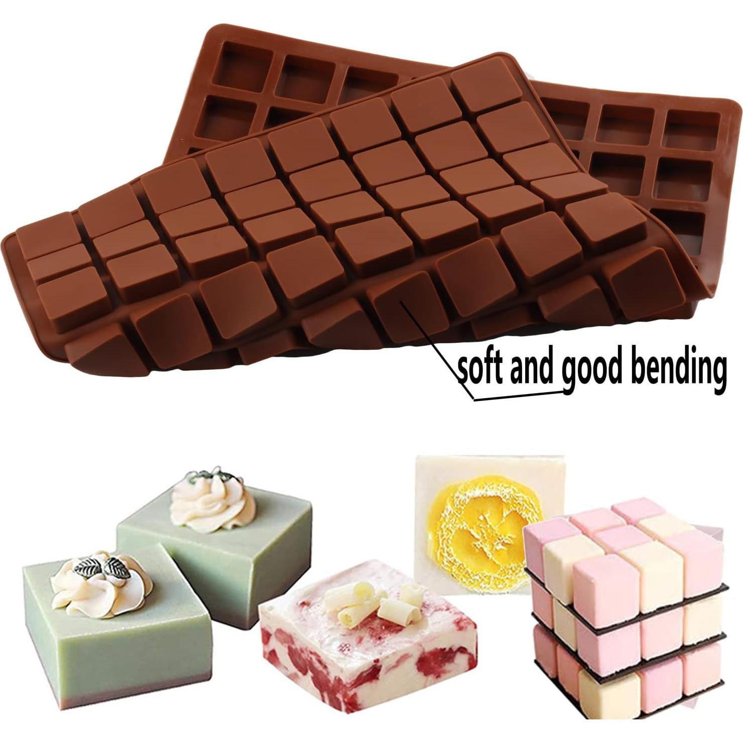 Molde de Silicona Cuadrado YIMINGMOLD 80 Cavidades 36.4x29.4cm