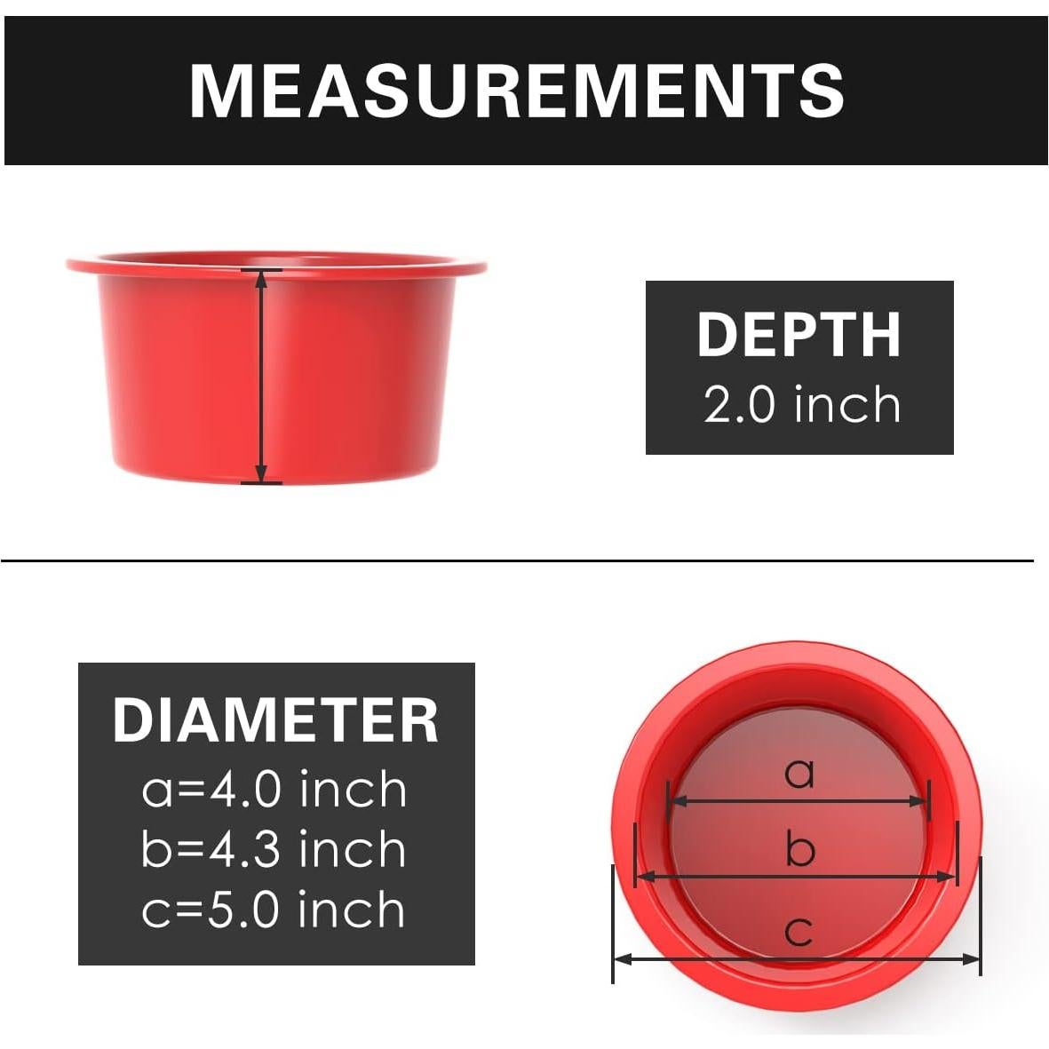 Molde para Pastel de Silicona SILIVO 10 cm Antiadherente - Paquete de 6