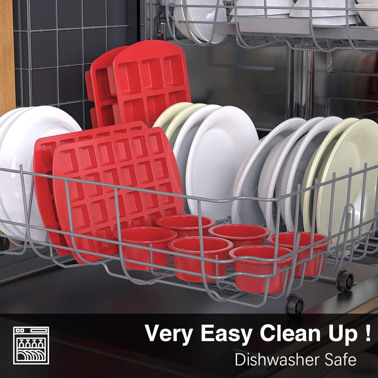 Molde para Pastel de Silicona SILIVO 10 cm Antiadherente - Paquete de 6