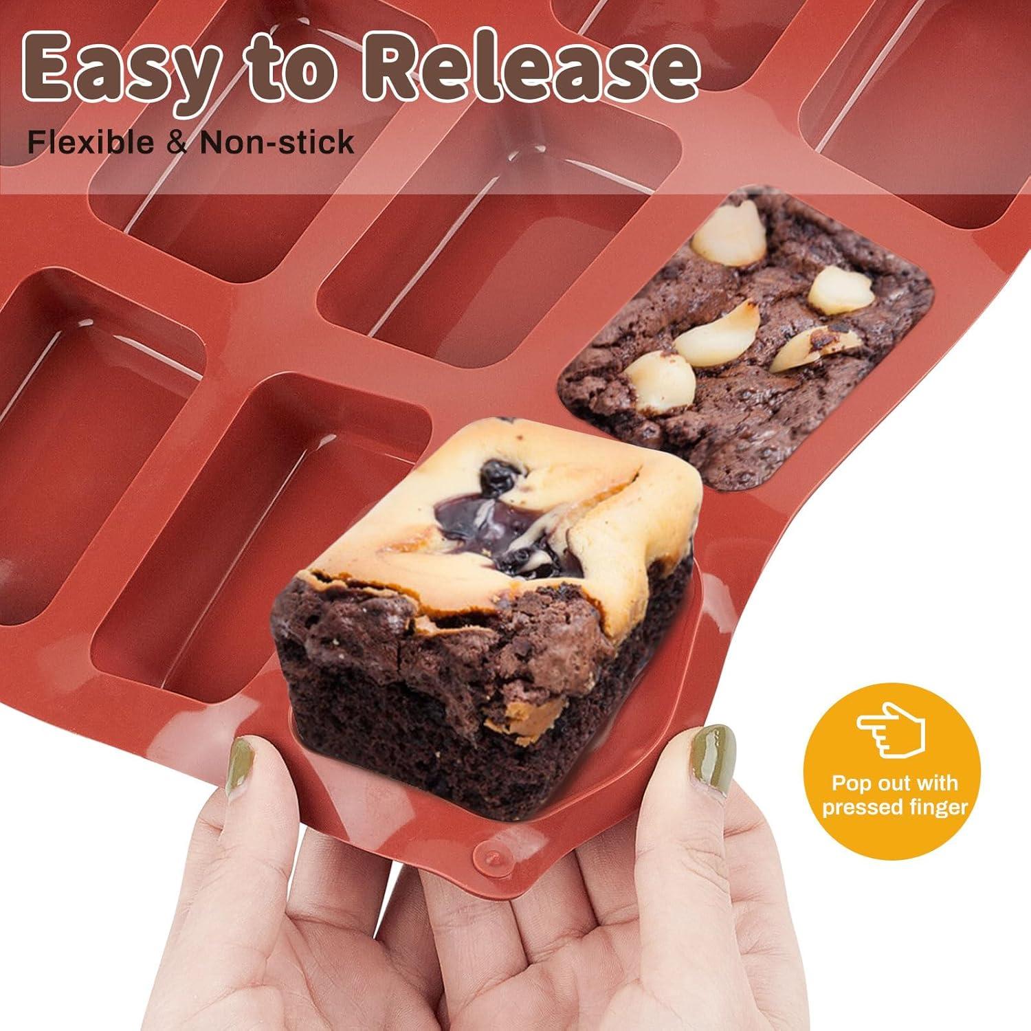 Molde de Pan Mini JOERSH de Silicona 12 Cavidades 30.1x25.1cm