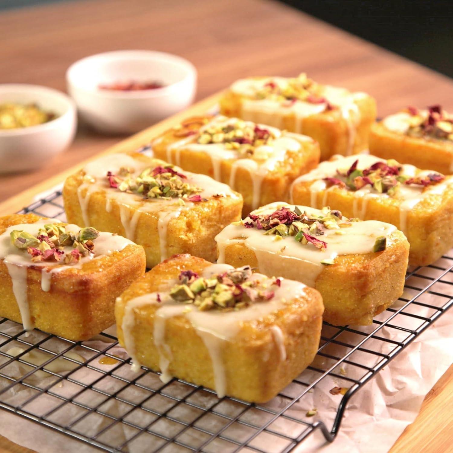 Molde de Pan Mini JOERSH de Silicona 12 Cavidades 30.1x25.1cm