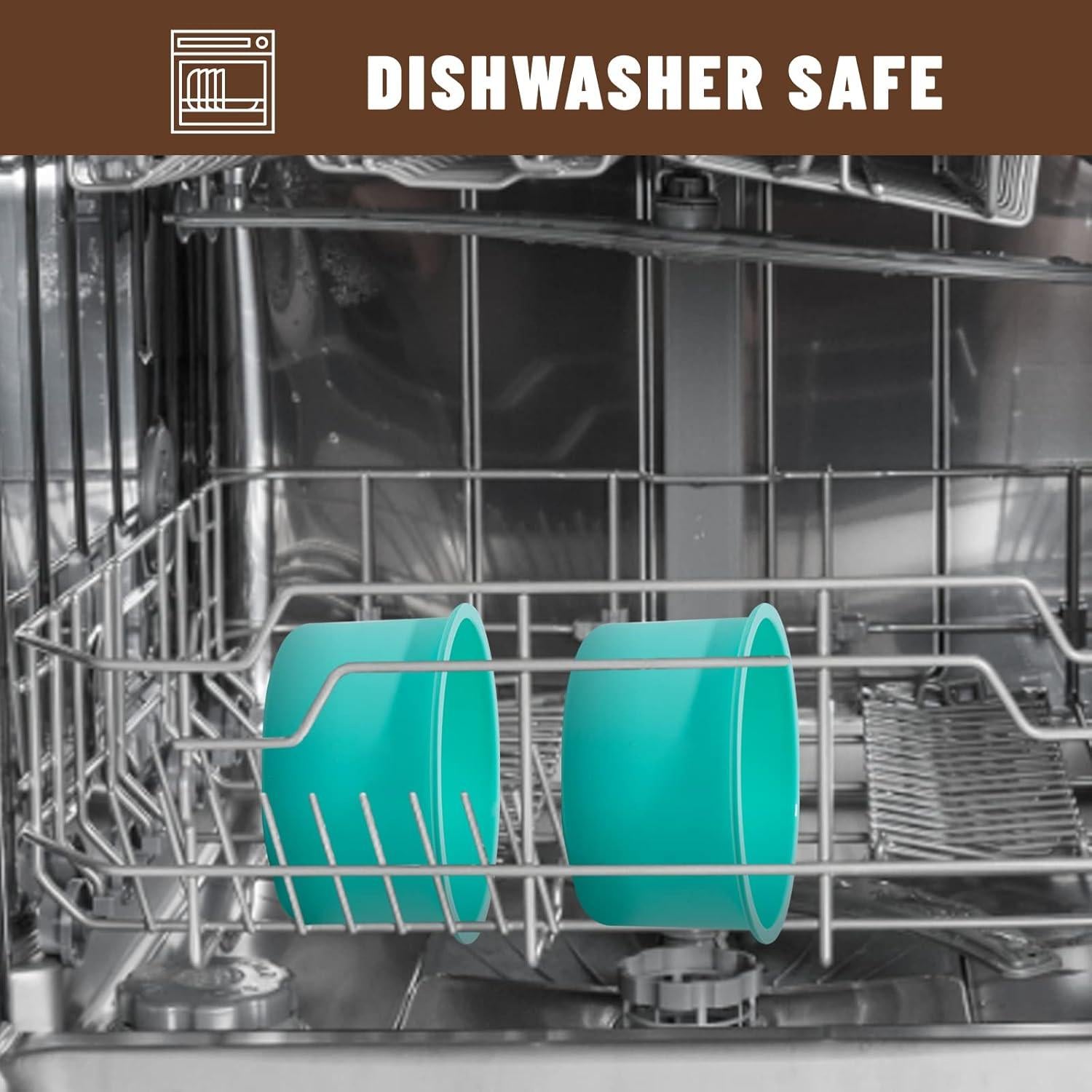 Set de 6 Moldes de Pastel Redondos de Silicona Staruby 10 cm Verde