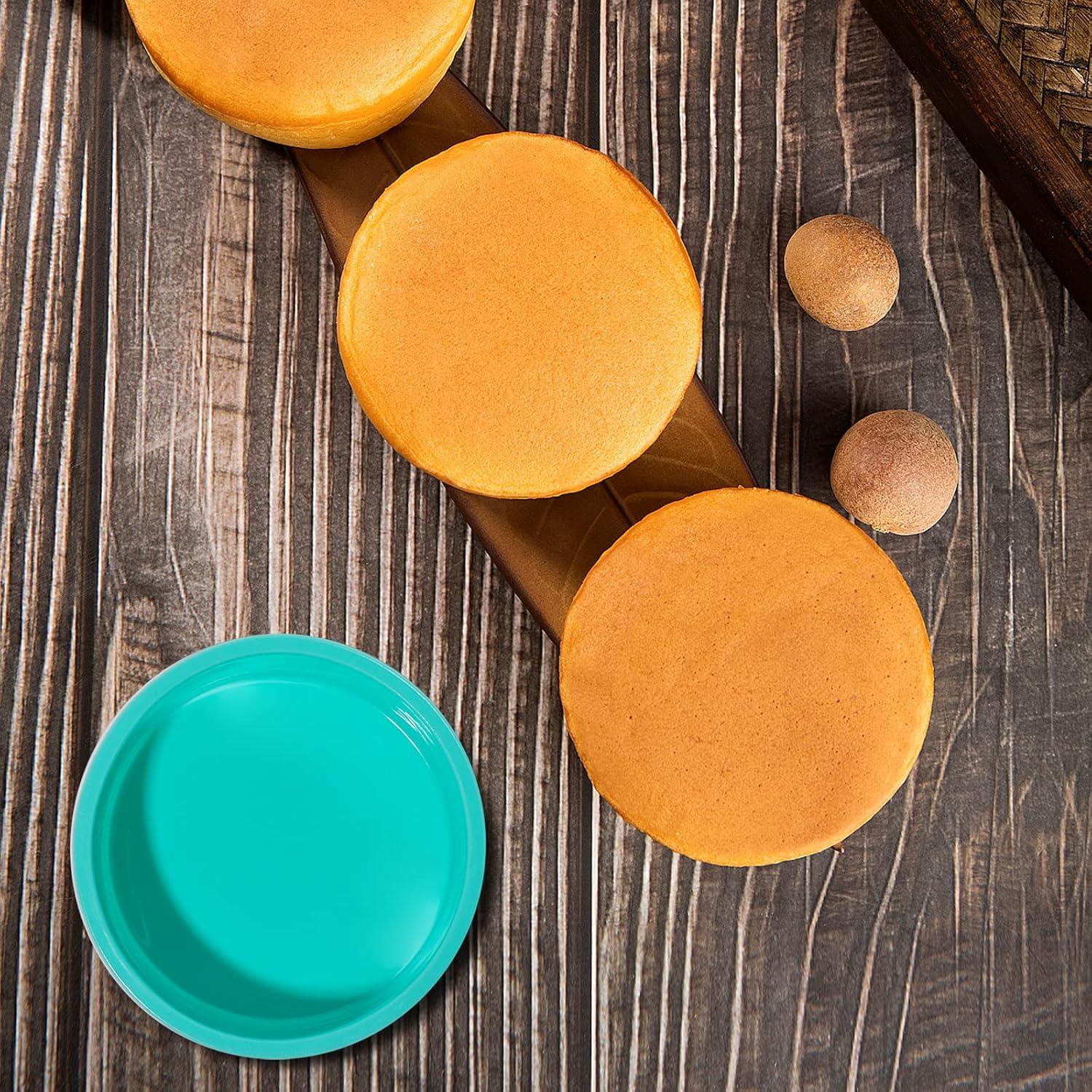 Set de 6 Moldes de Pastel Redondos de Silicona Staruby 10 cm Verde