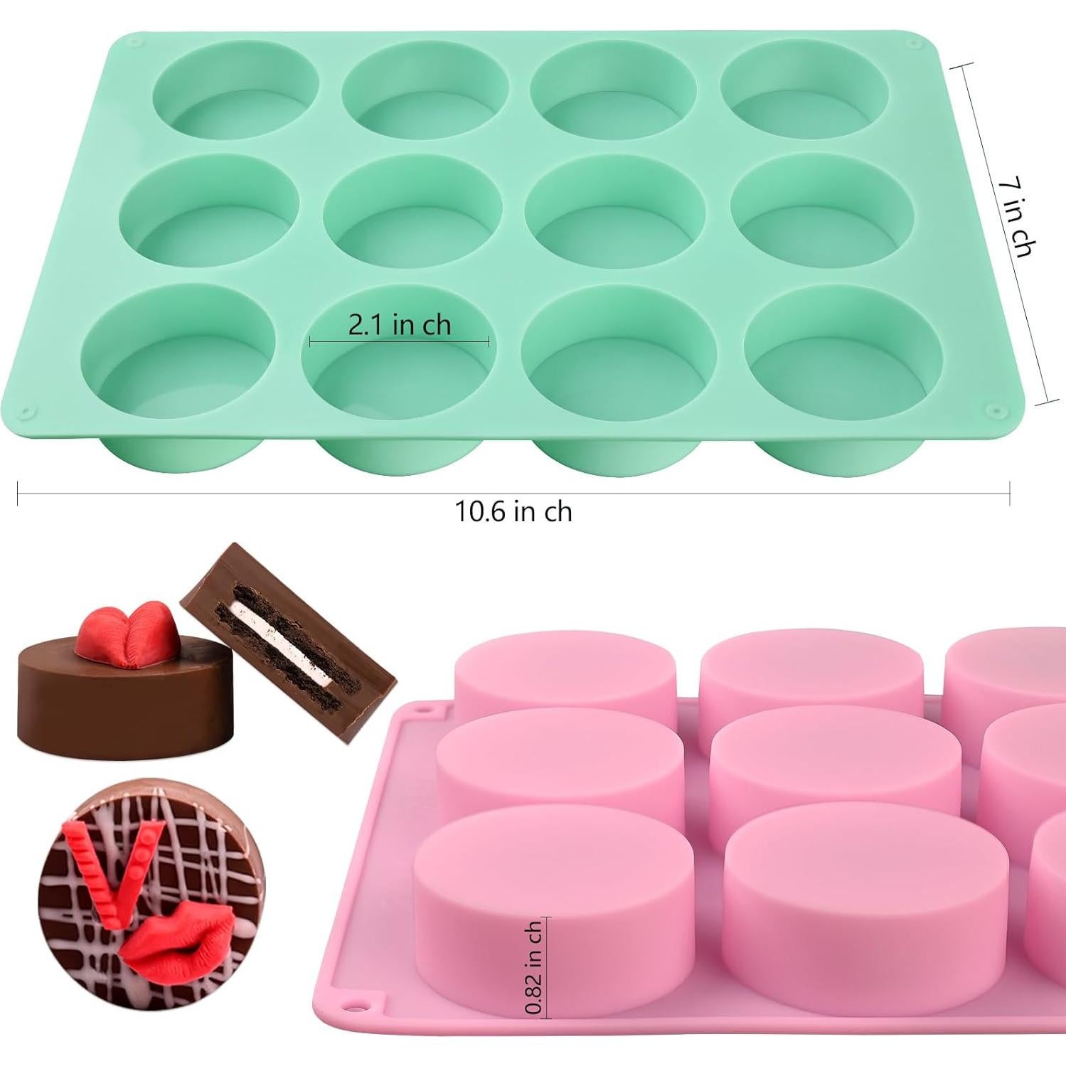 Moldes de Silicona Actvty para Galletas y Chocolates 12 Cavidades
