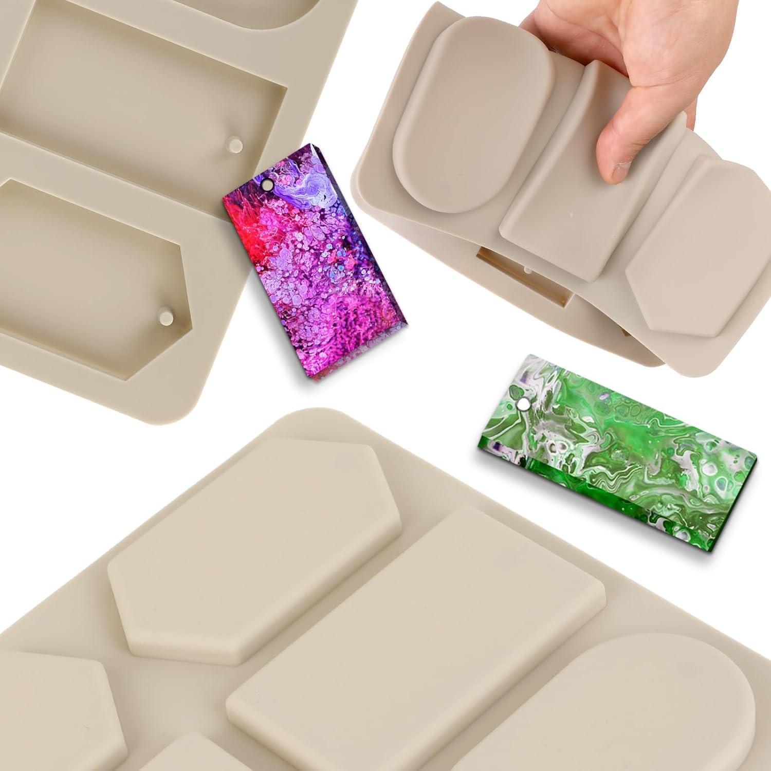 Molde de Resina Epóxica de Silicona Gris 22x19.9cm para DIY