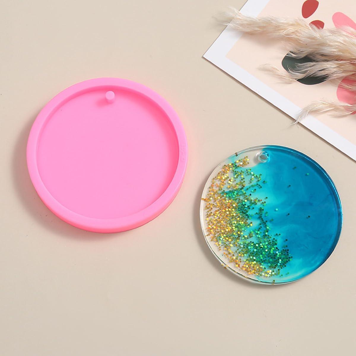 Paquete de 10 Moldes de Silicona KuuGuu para Llaveros 5.5 cm