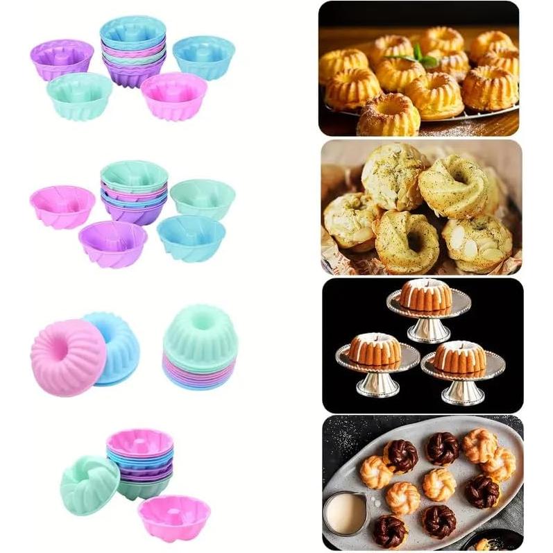 Molde para Donas de Silicona Tongjude 48 Piezas Reutilizables