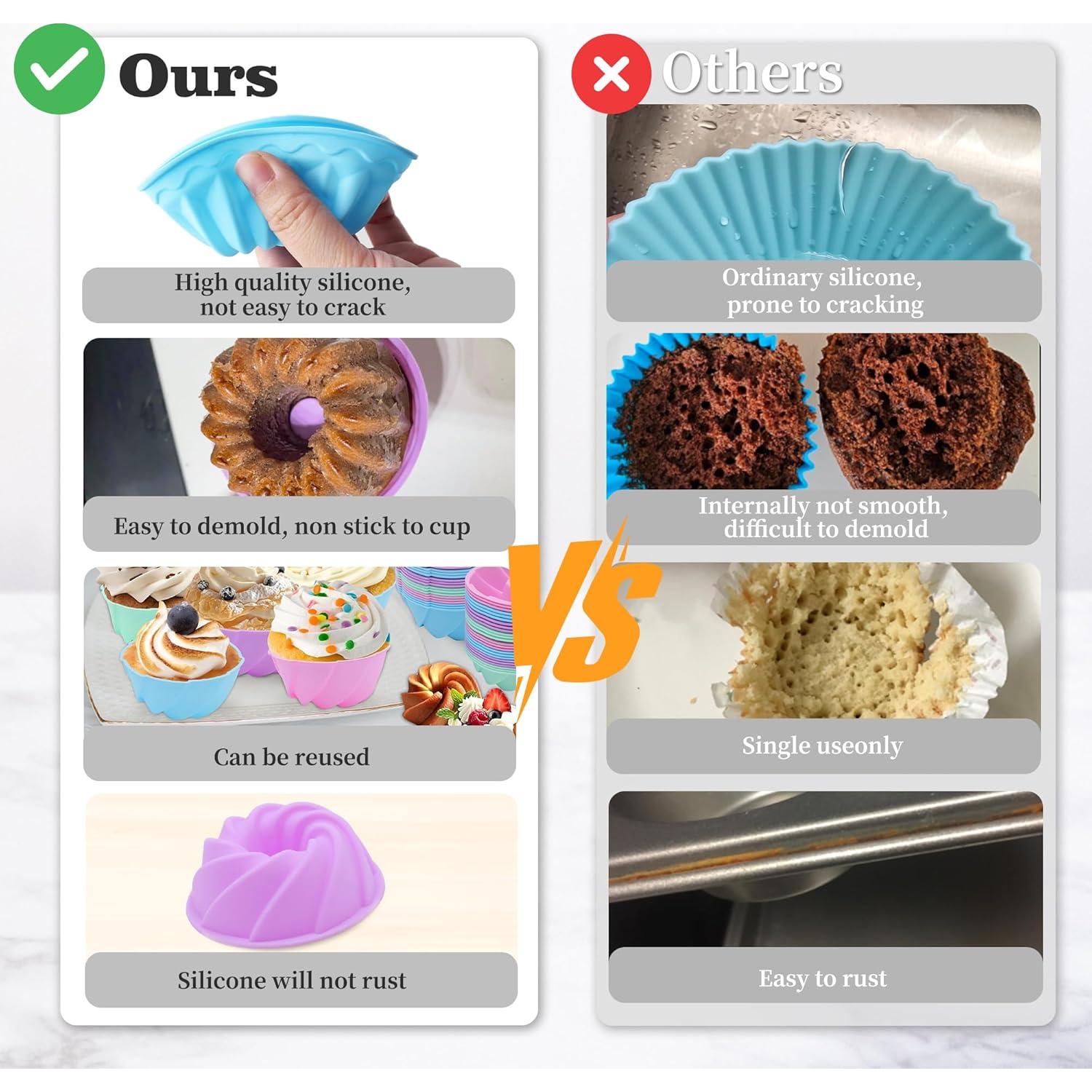 Molde para Donas de Silicona Tongjude 48 Piezas Reutilizables