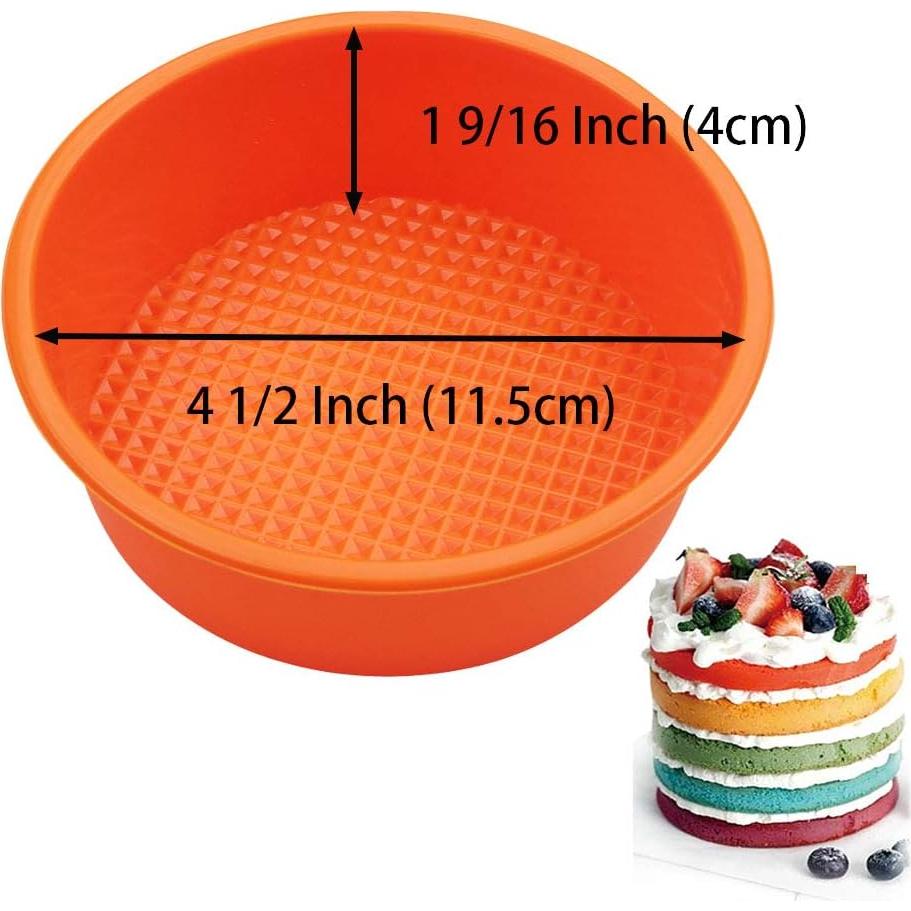 Molde de Silicona Redondo COOKNBAKE 11.4 cm Antiadherente