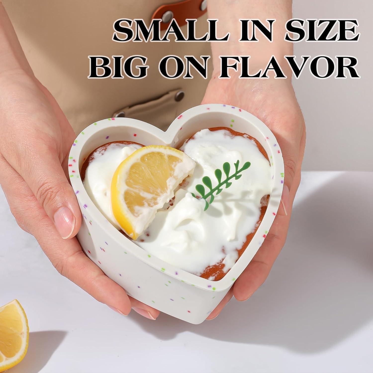 Molde de Silicona Antiadherente AOTASO Corazón 10 cm - Set de 2