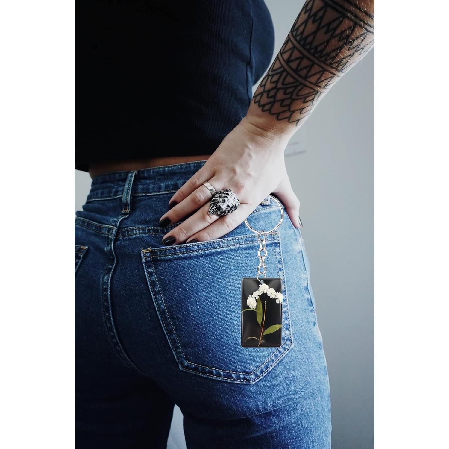 6 Moldes de Silicona Rectangulares Weenkeey para Llaveros DIY