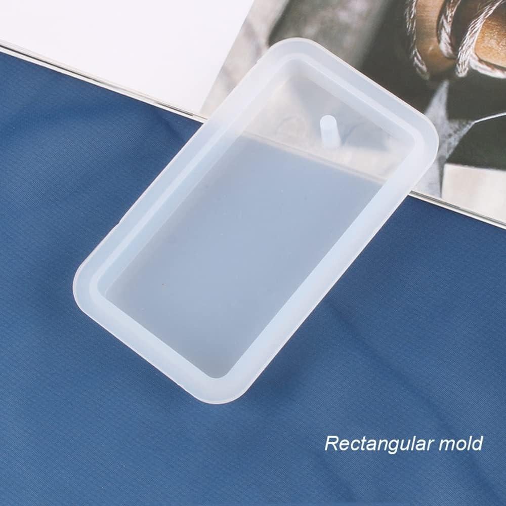 6 Moldes de Silicona Rectangulares Weenkeey para Llaveros DIY