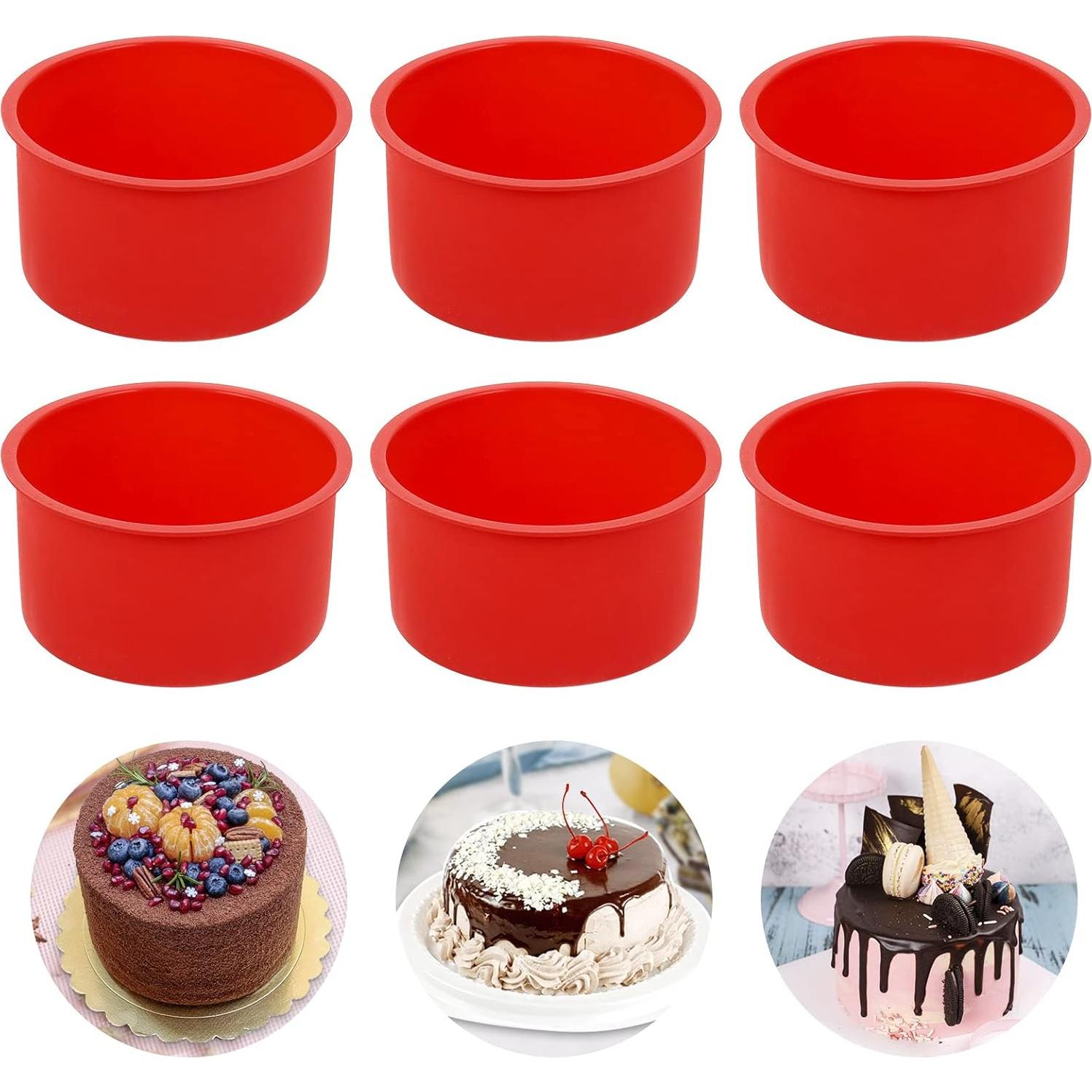 Moldes de Silicona Redondos Tiopeia 10.16 cm Set de 6