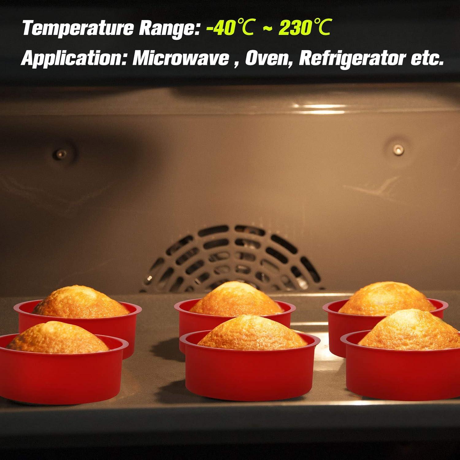 Moldes de Silicona Redondos Tiopeia 10.16 cm Set de 6