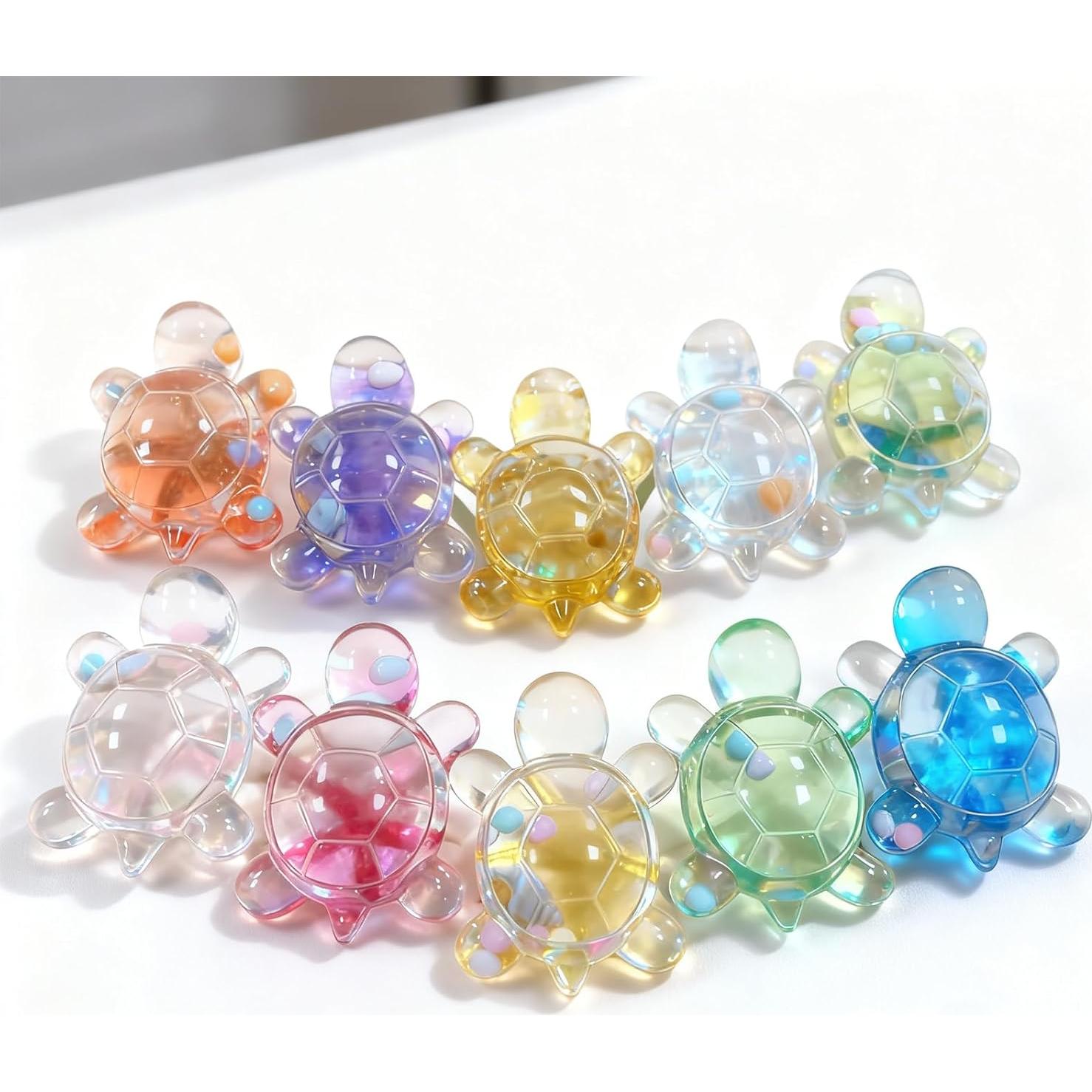 Kit de Moldes de Resina YRIHJIXQ 6Pcs Tortuga Multicolor