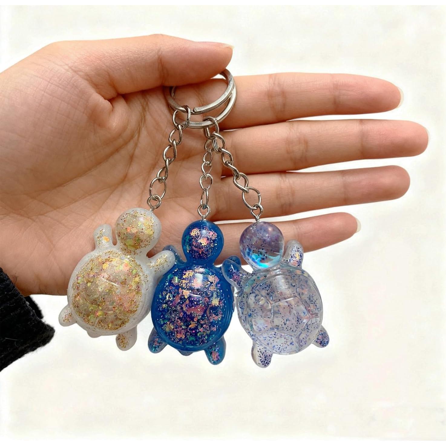 Kit de Moldes de Resina YRIHJIXQ 6Pcs Tortuga Multicolor