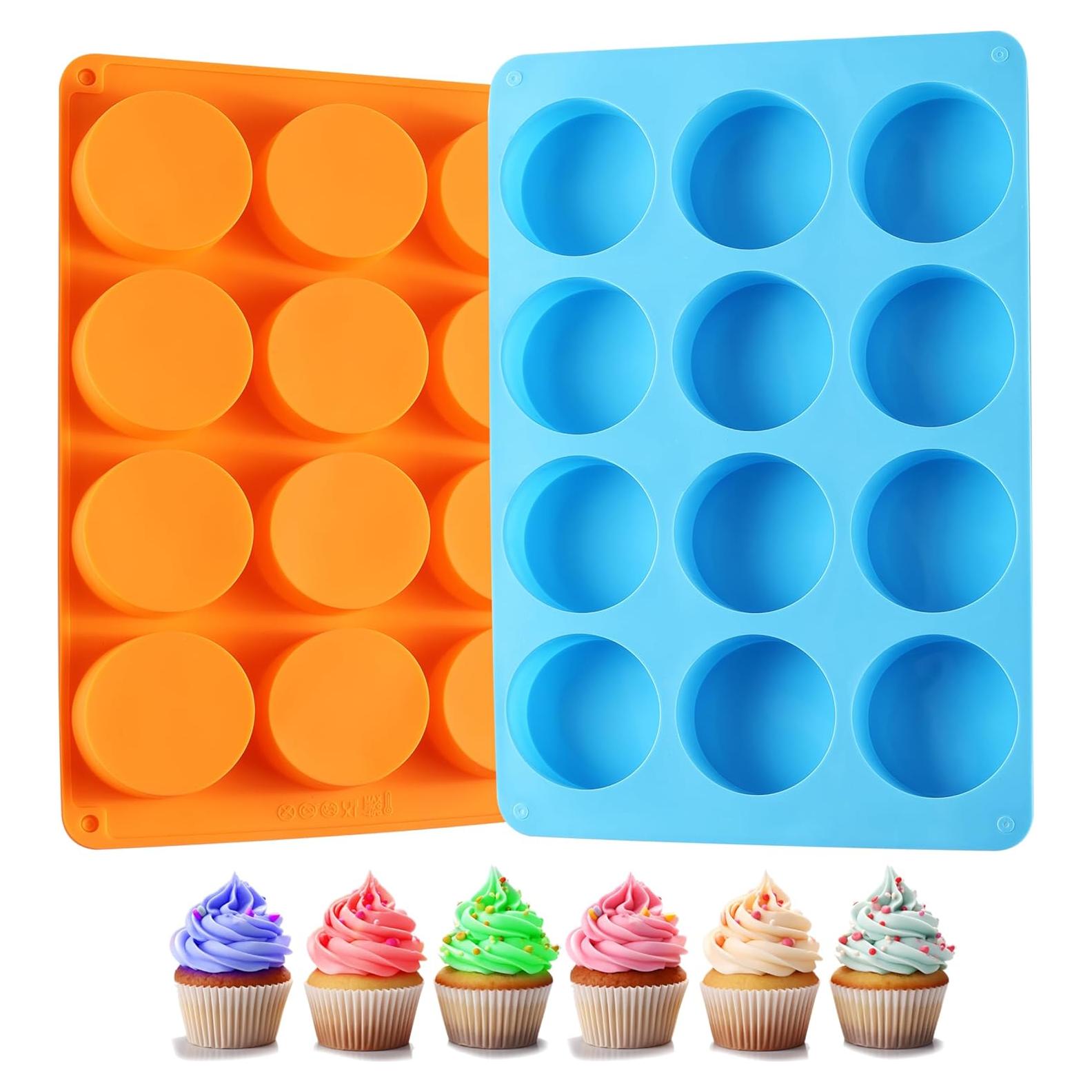 Moldes de Silicona para Galletas Oreo LCCOWOT 2PCS 12 Cavidades