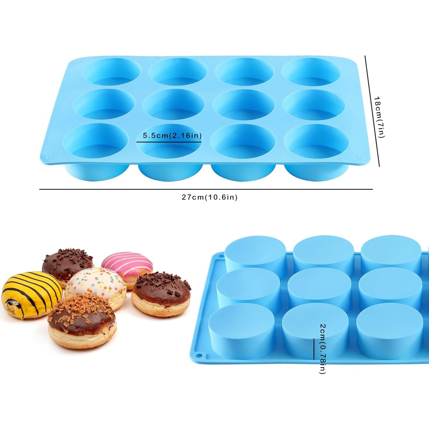 Moldes de Silicona para Galletas Oreo LCCOWOT 2PCS 12 Cavidades