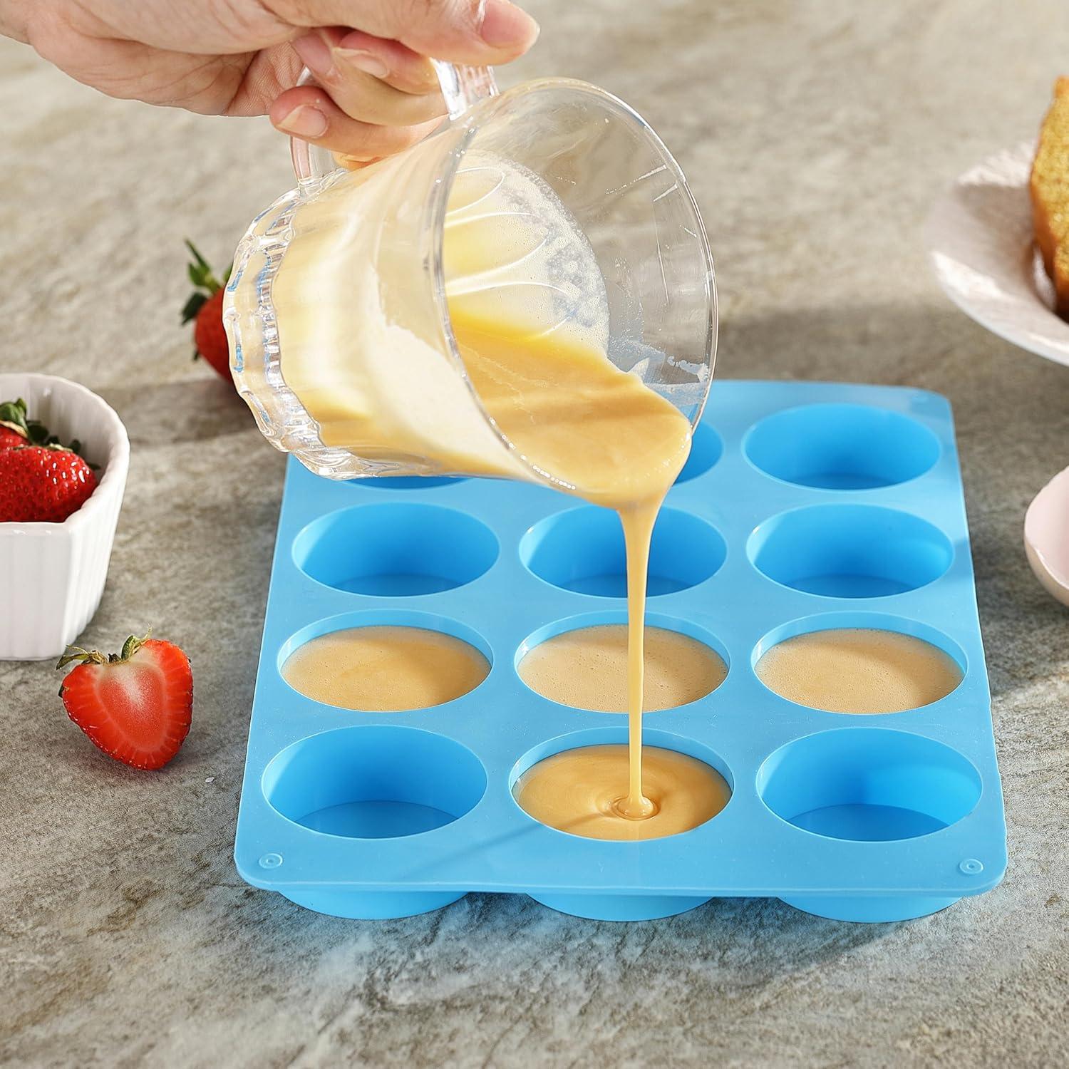 Moldes de Silicona para Galletas Oreo LCCOWOT 2PCS 12 Cavidades