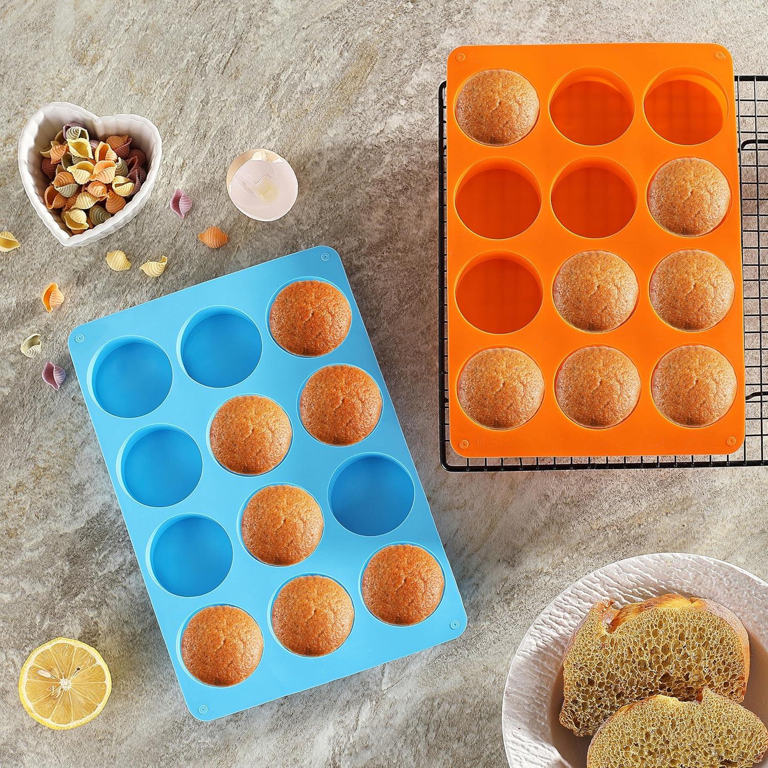 Moldes de Silicona para Galletas Oreo LCCOWOT 2PCS 12 Cavidades