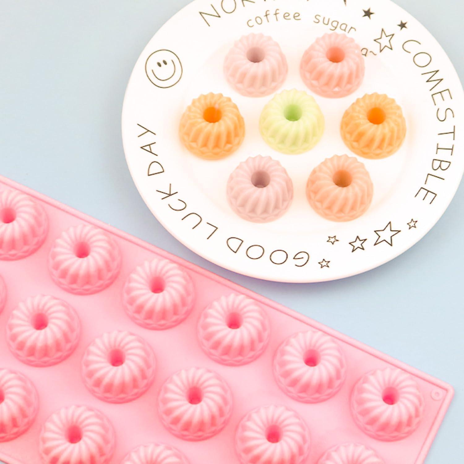 Molde de Silicona Antiadherente MURISE para Pastel Bundt Mini 20 Cavidades