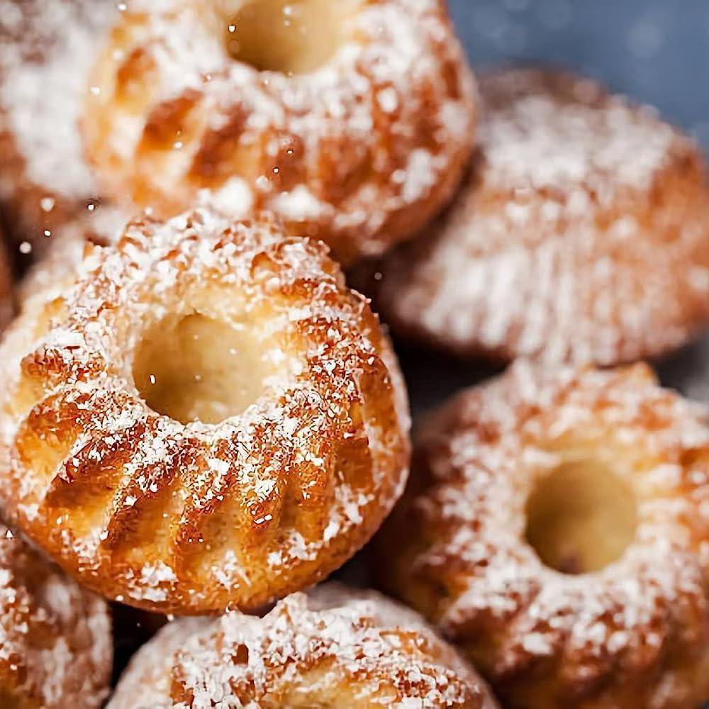 Molde de Silicona Antiadherente MURISE para Pastel Bundt Mini 20 Cavidades