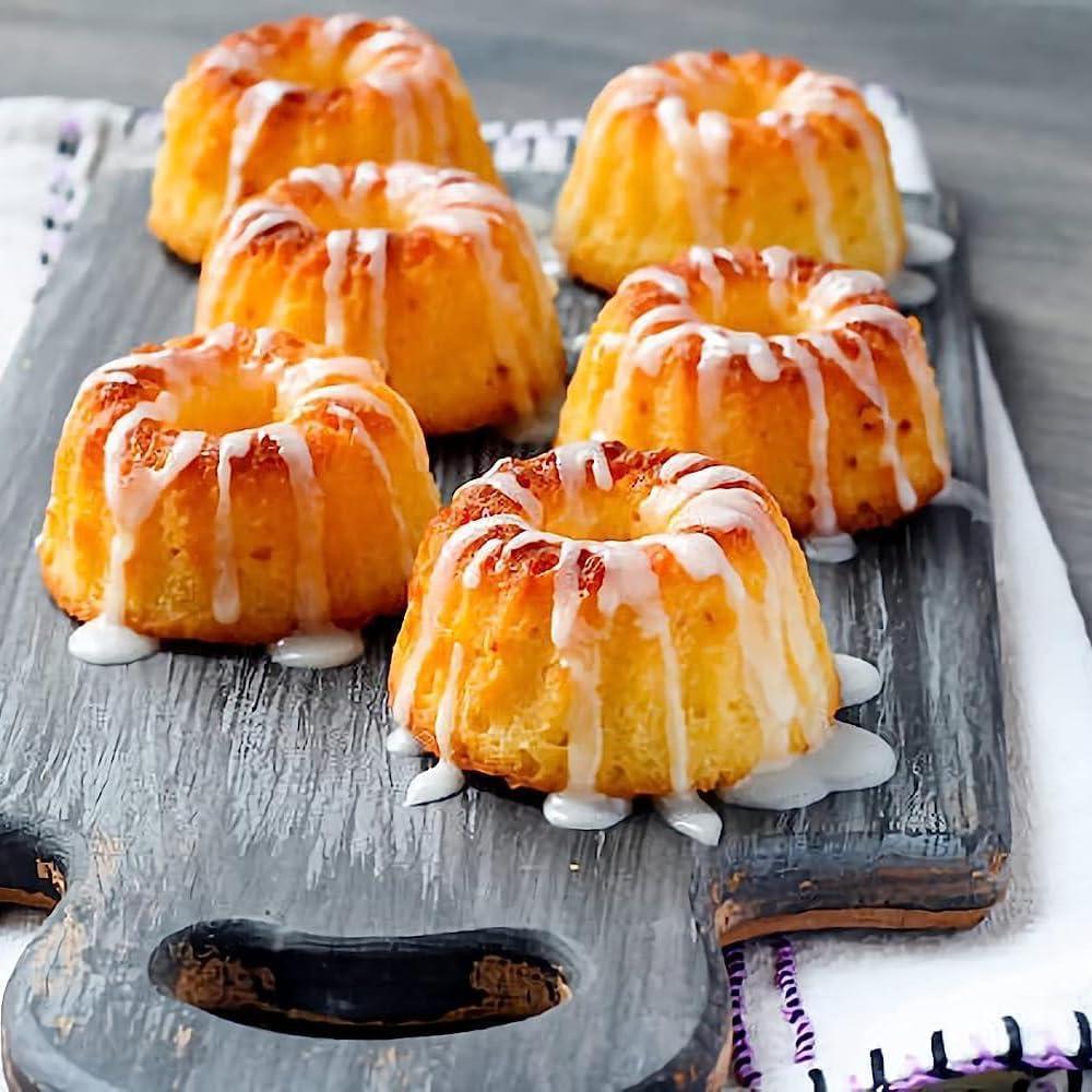 Molde de Silicona Antiadherente MURISE para Pastel Bundt Mini 20 Cavidades