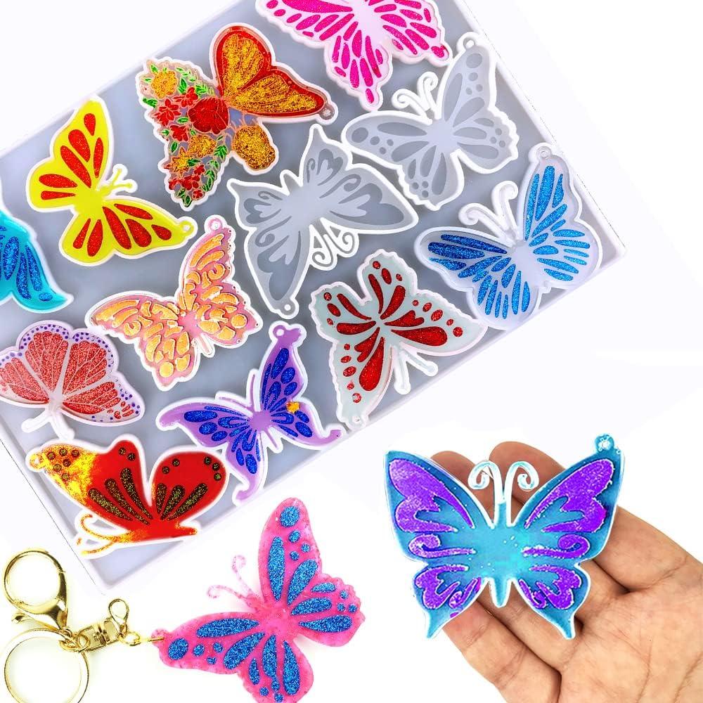 Molde de Llavero Mariposa Wehous - 12 Estilos de Silicona