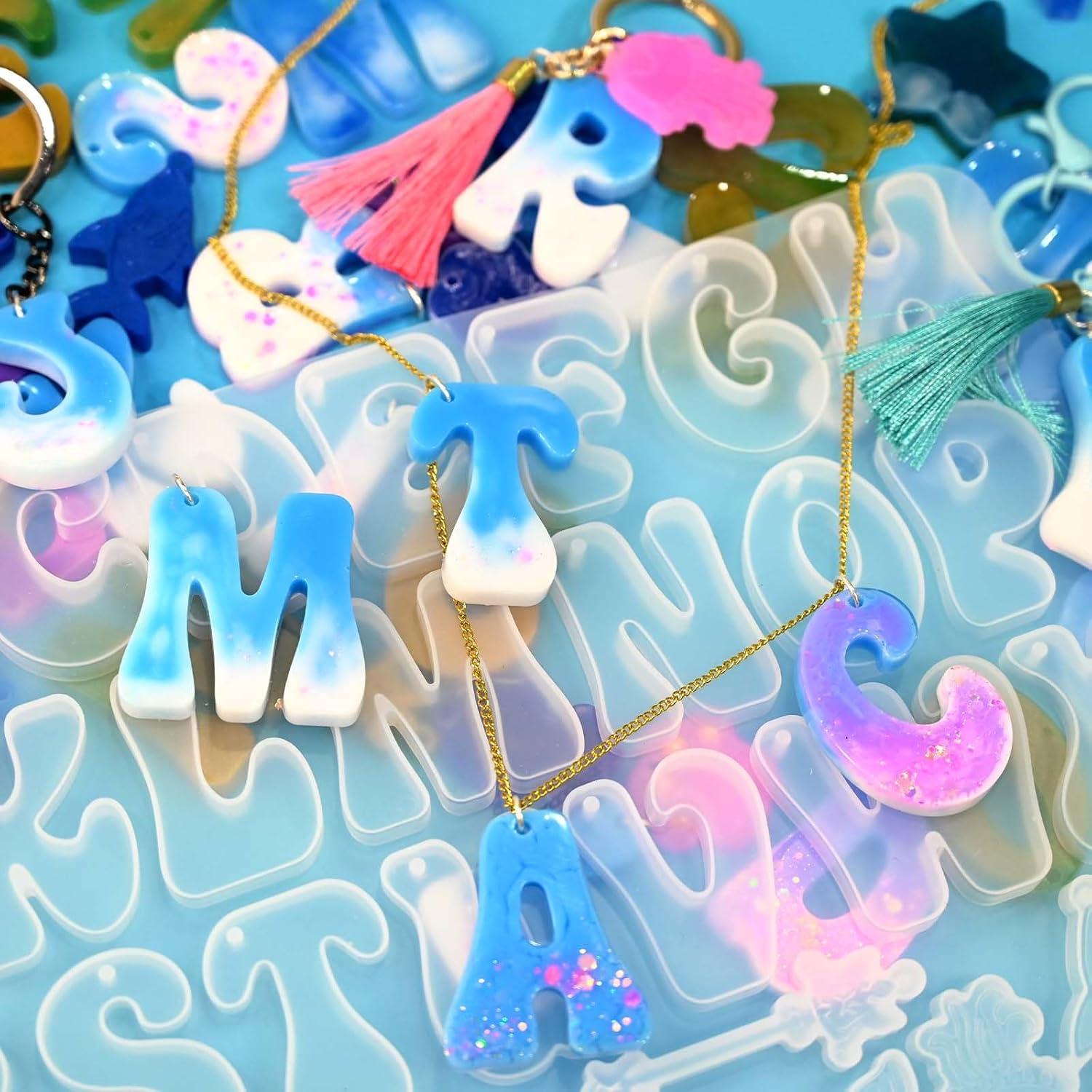 Moldes de Silicona de Alfabeto ZQYSING con Agujeros 30.73x20.28cm