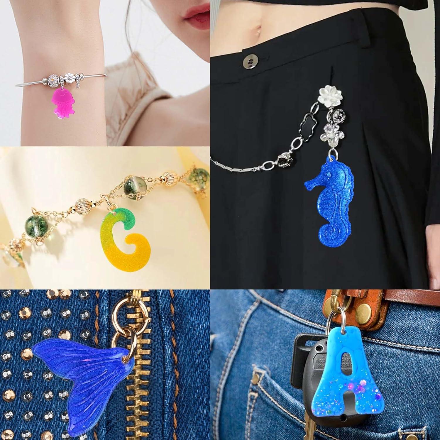 Moldes de Silicona de Alfabeto ZQYSING con Agujeros 30.73x20.28cm