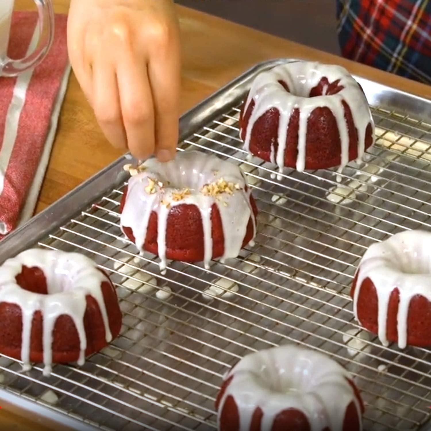 Mity Rain Moldes de Silicona para Mini Pasteles 2 Piezas