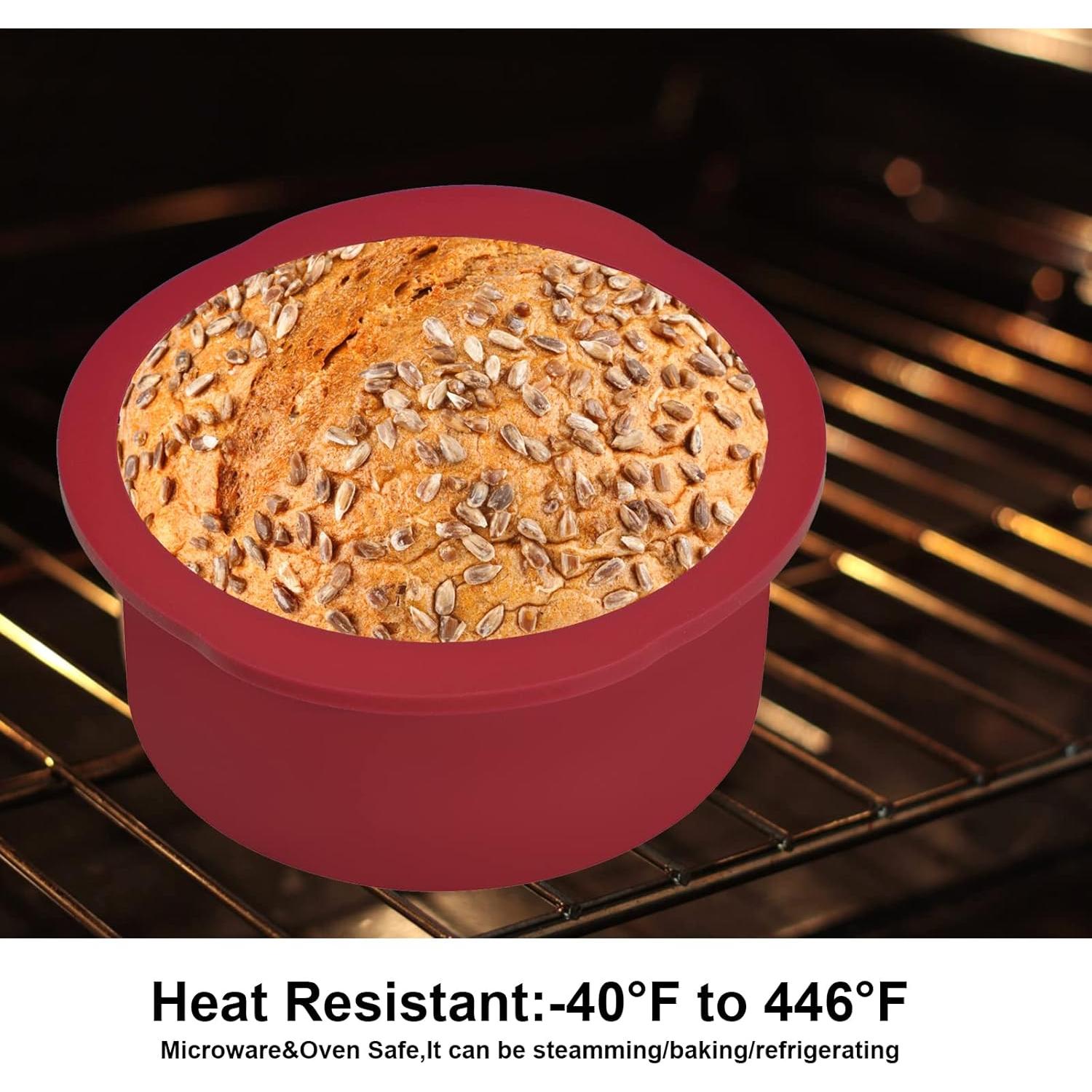 Juego de 4 moldes redondos de silicona Nalchios 14 cm