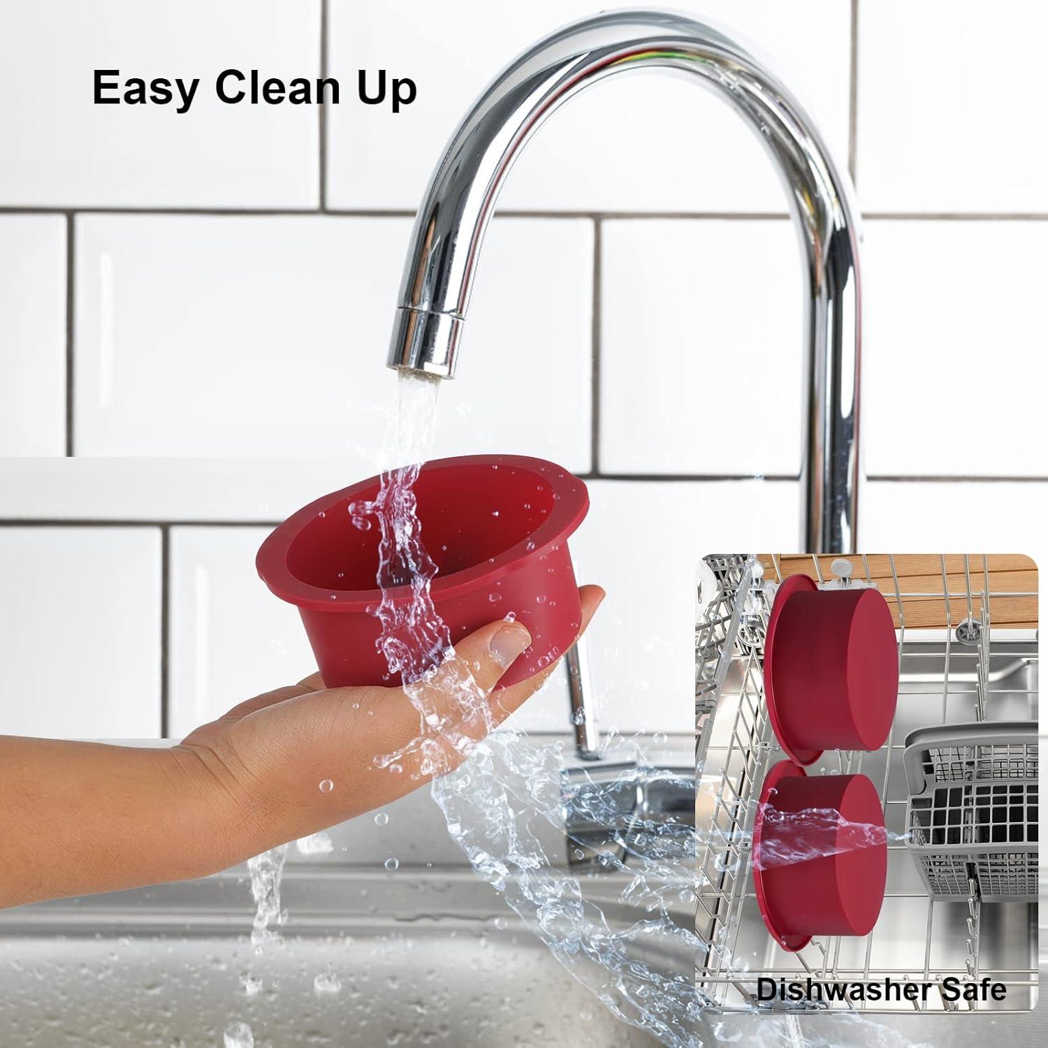 Juego de 4 moldes redondos de silicona Nalchios 14 cm