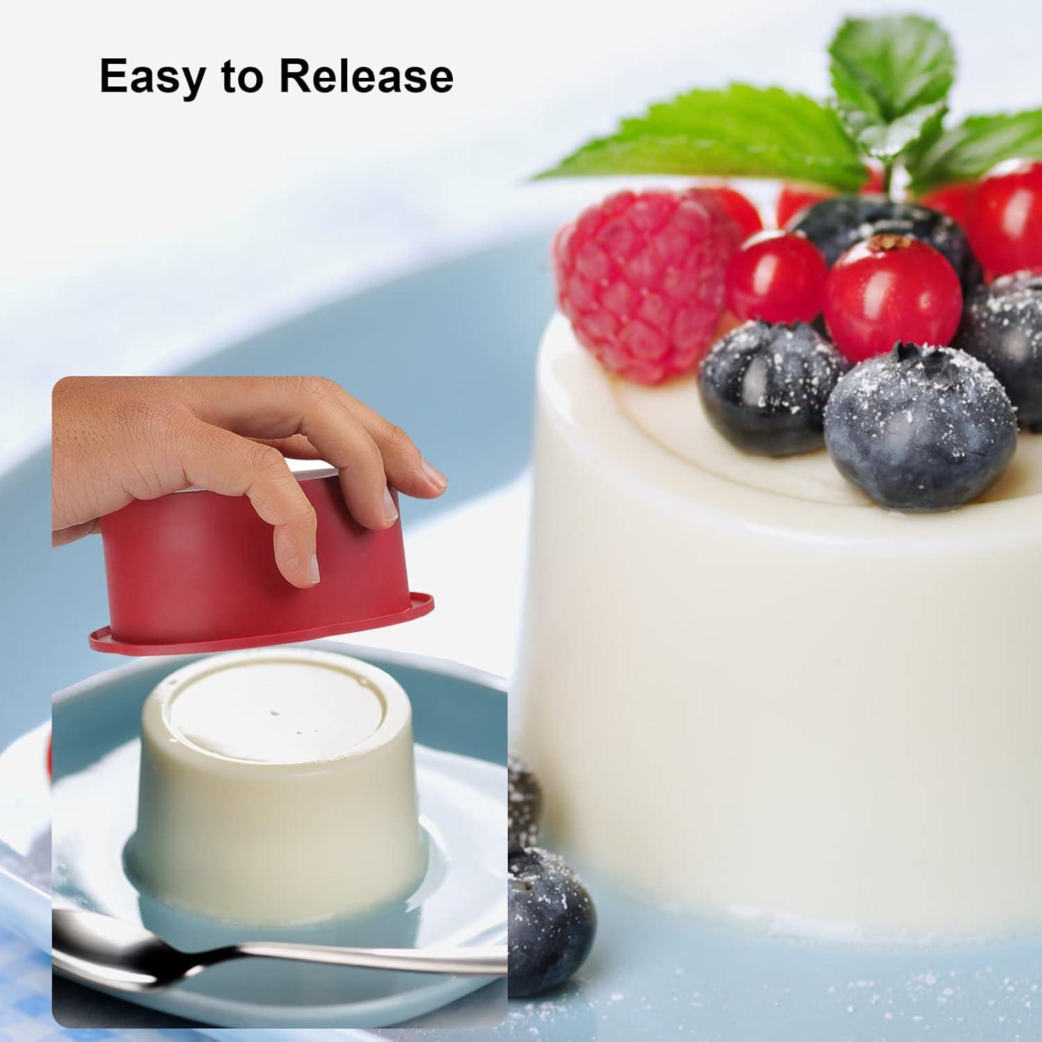 Juego de 4 moldes redondos de silicona Nalchios 14 cm