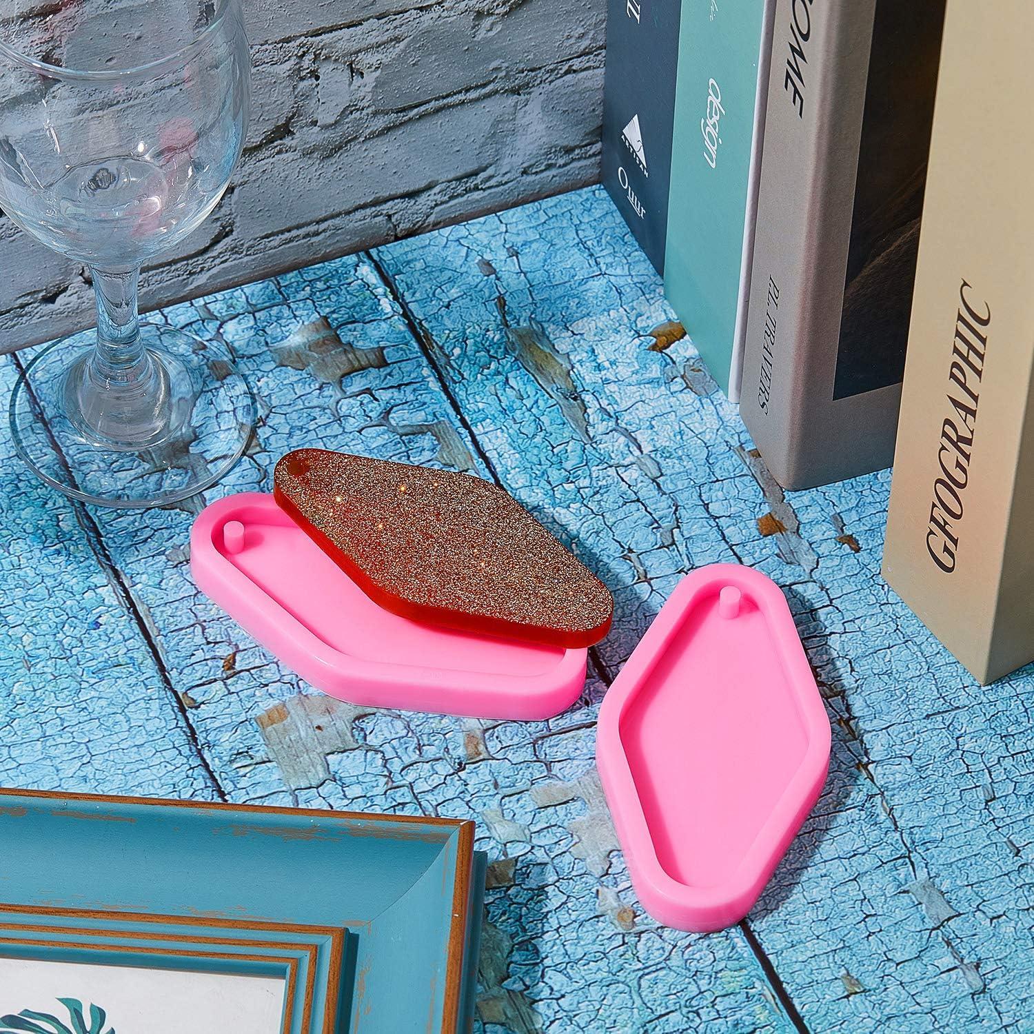 Molde de Silicona para Llaveros de Diamante WILLBOND 2 Piezas