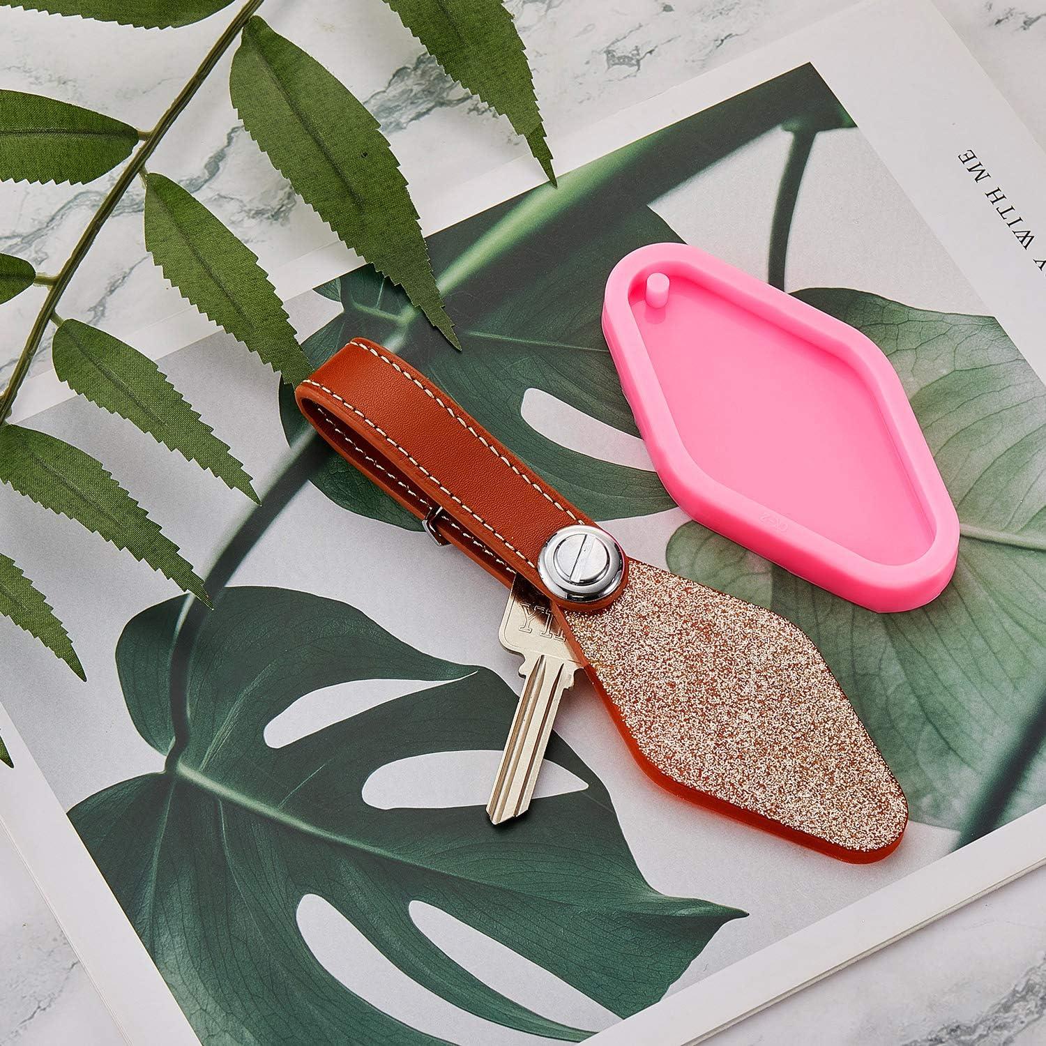 Molde de Silicona para Llaveros de Diamante WILLBOND 2 Piezas