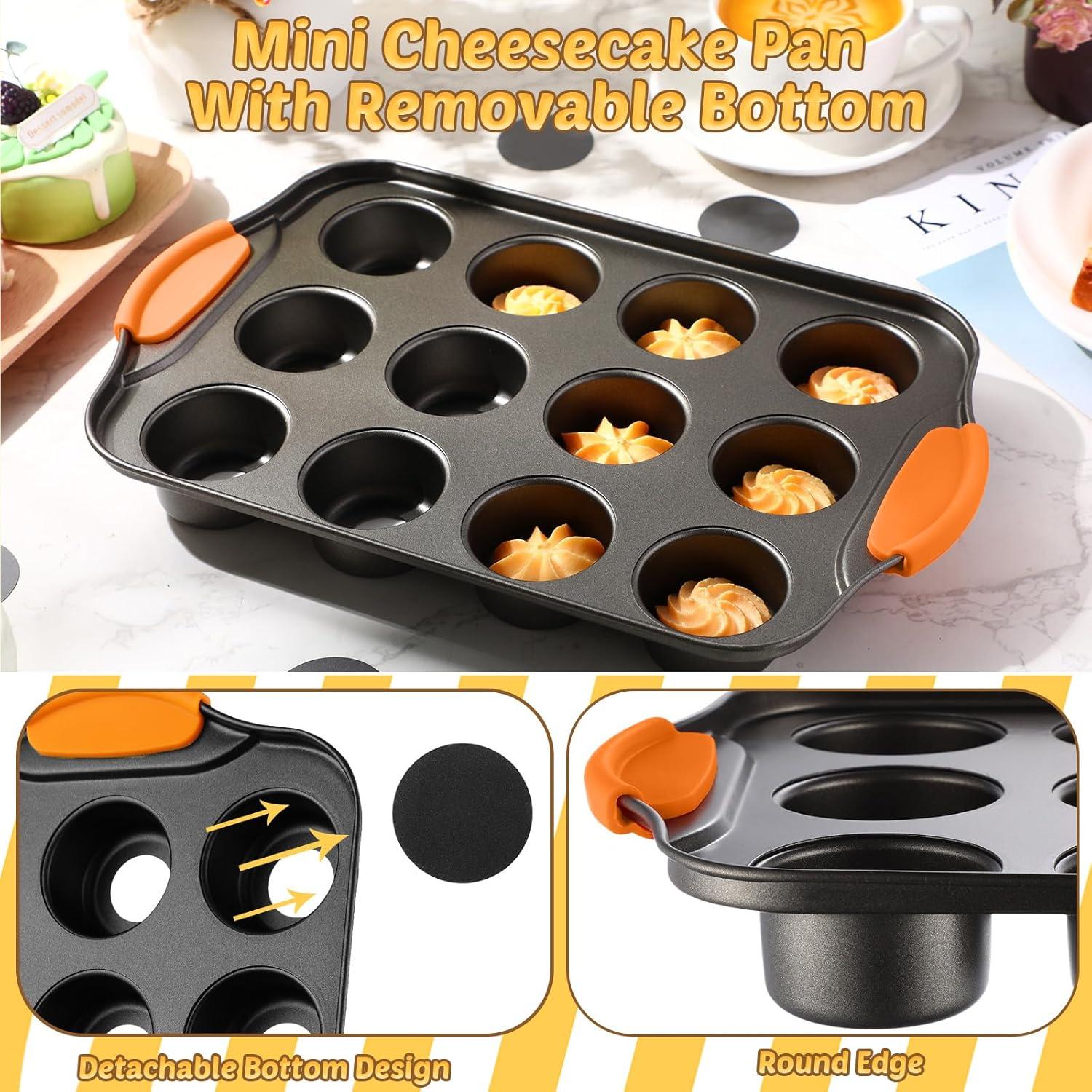 Moldes para Cheesecake Mini Uiifan 3 Paquetes 12 Cavidades 33x20cm