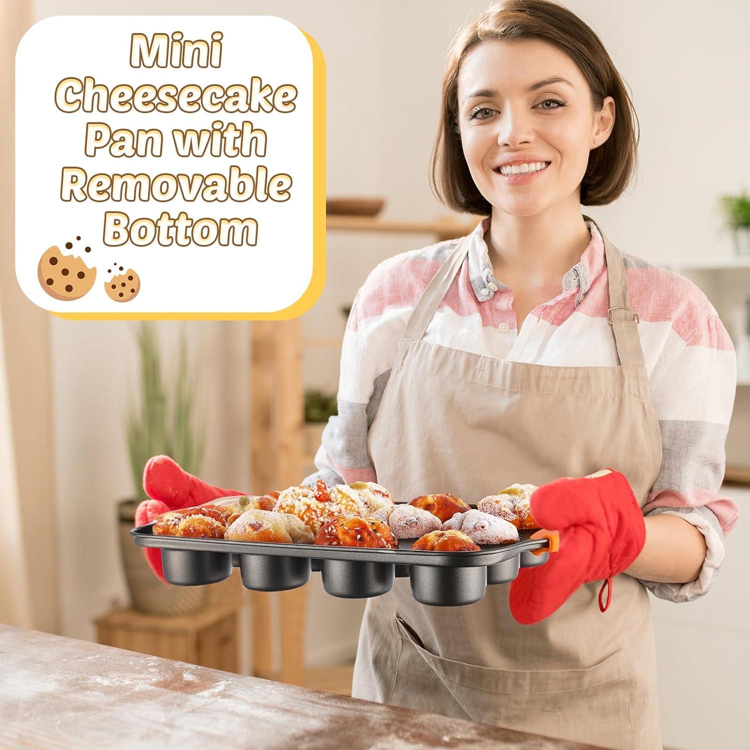 Moldes para Cheesecake Mini Uiifan 3 Paquetes 12 Cavidades 33x20cm