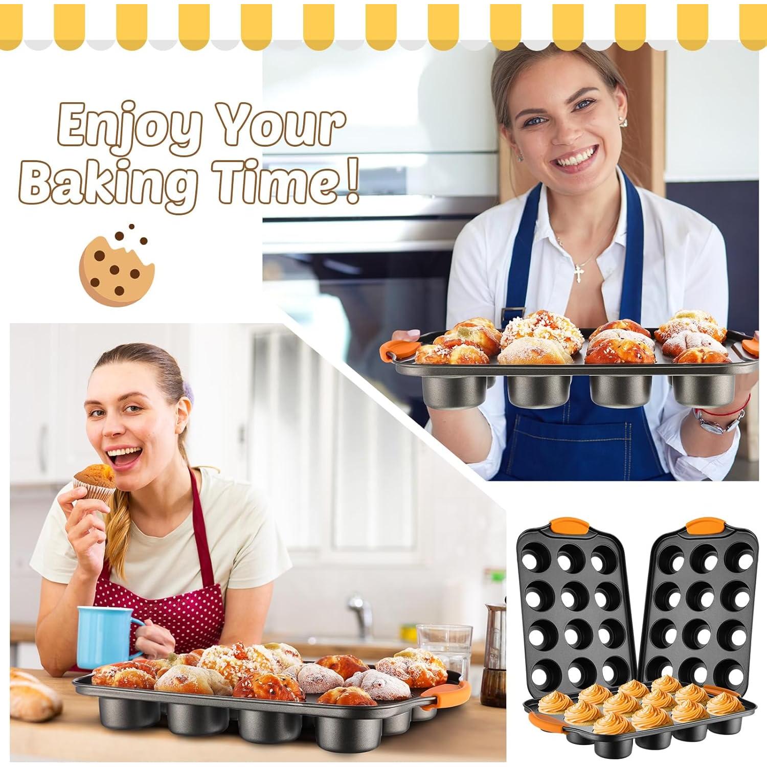 Moldes para Cheesecake Mini Uiifan 3 Paquetes 12 Cavidades 33x20cm