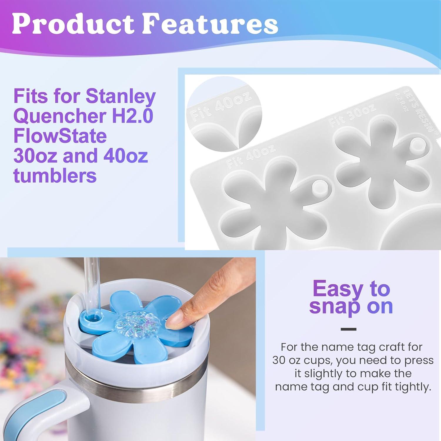 Moldes de Resina Epóxica LET'S RESIN para Etiquetas de Nombre 2Pcs