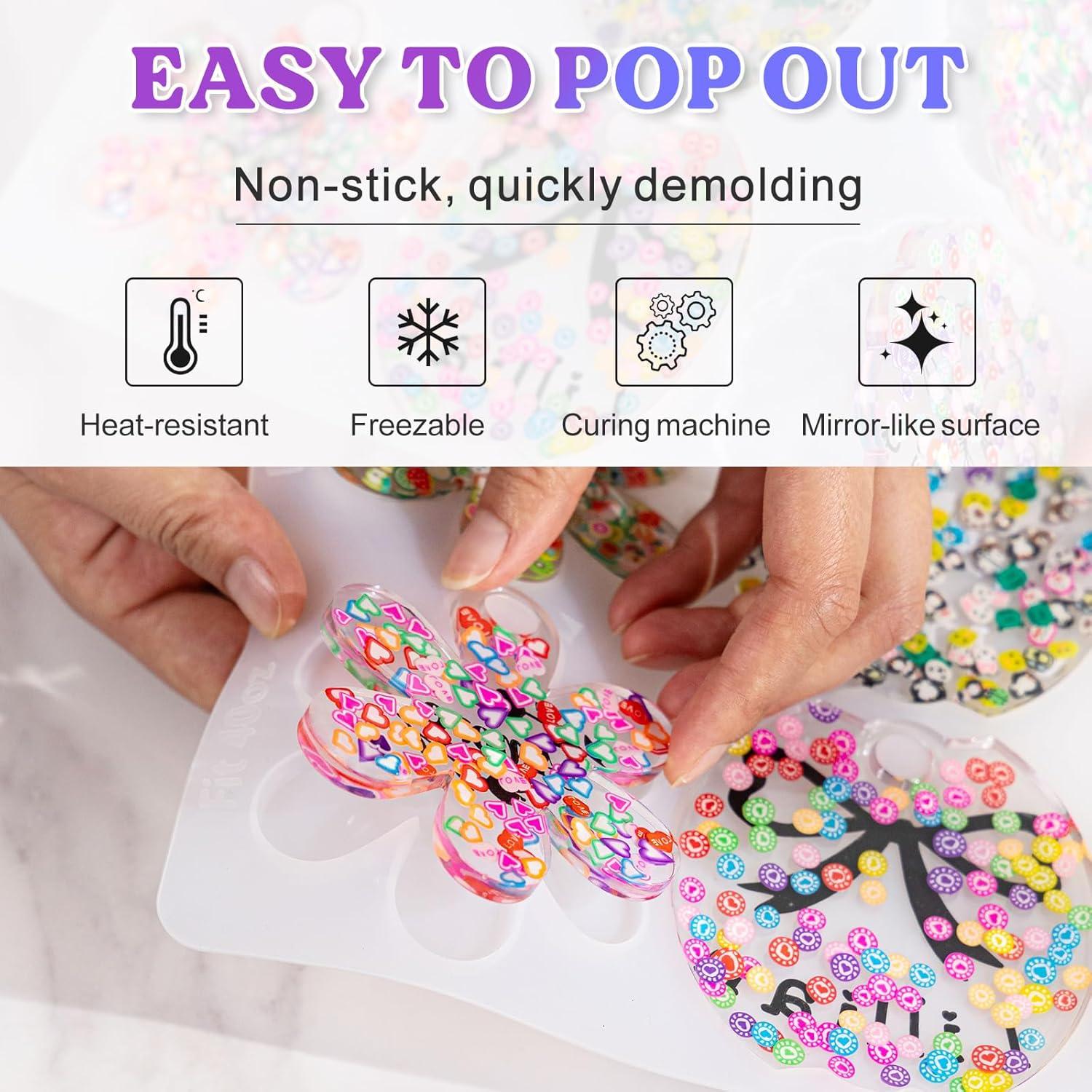 Moldes de Resina Epóxica LET'S RESIN para Etiquetas de Nombre 2Pcs