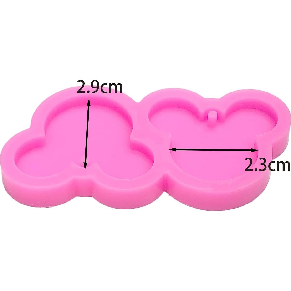 Molde de Silicona Rosa Guratapa en Forma de Ratón para DIY