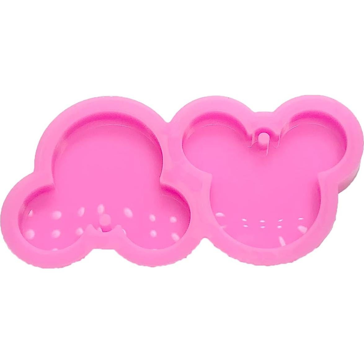 Molde de Silicona Rosa Guratapa en Forma de Ratón para DIY