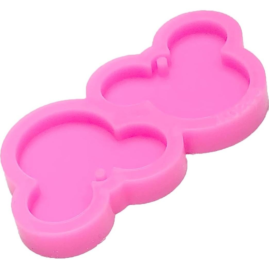 Molde de Silicona Rosa Guratapa en Forma de Ratón para DIY