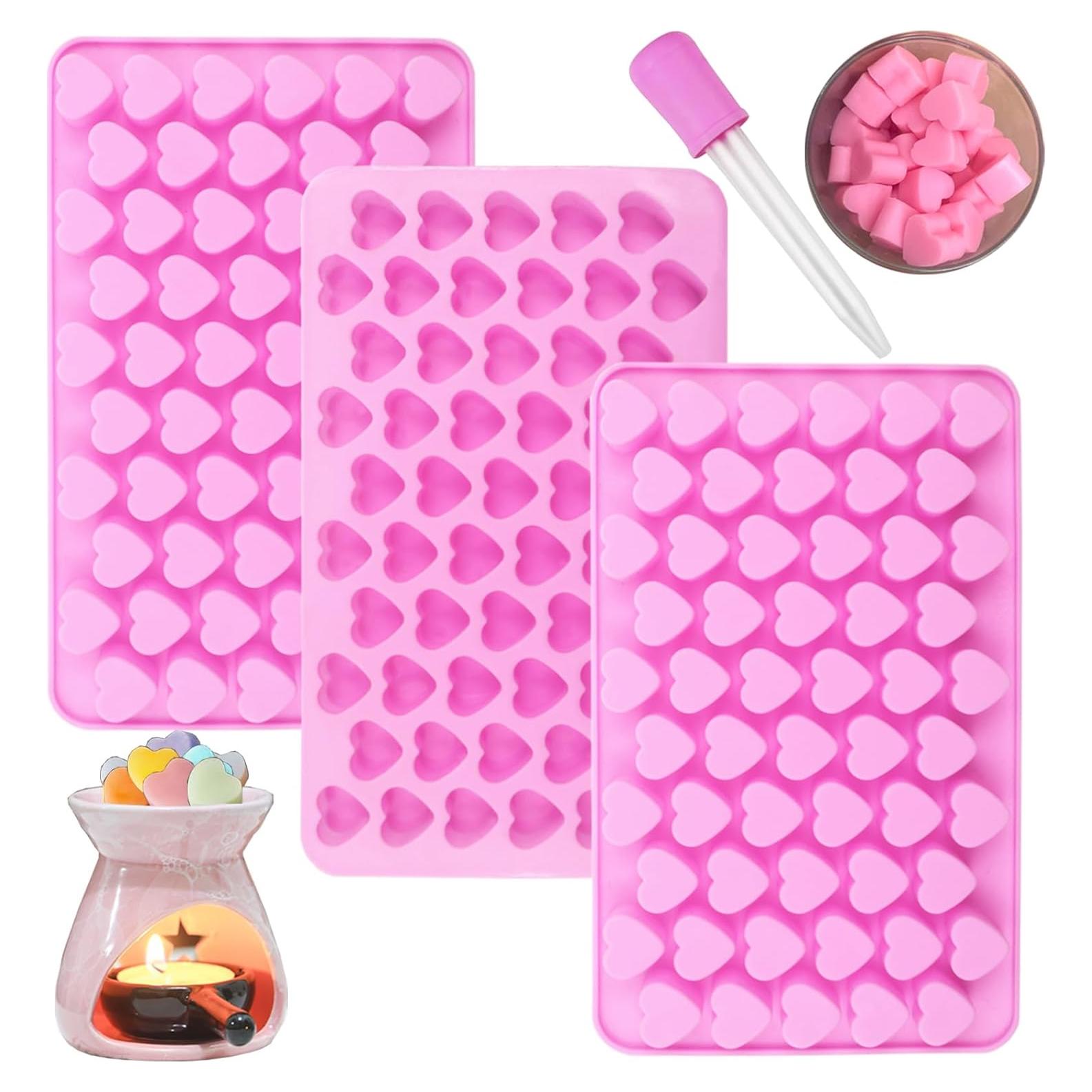 Moldes de Silicona para Caramelos Corazón BZIDII - 3 Piezas